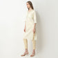 Straight Fit Embroidered V-Neck Kurta