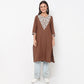 Straight Fit Embroidered Kurta