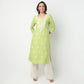Straight Fit Embroidered Round Neck Kurta