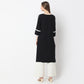 Straight Fit Embroidered Below Knee Kurta