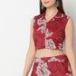 Straight Fit Printed Crop Top