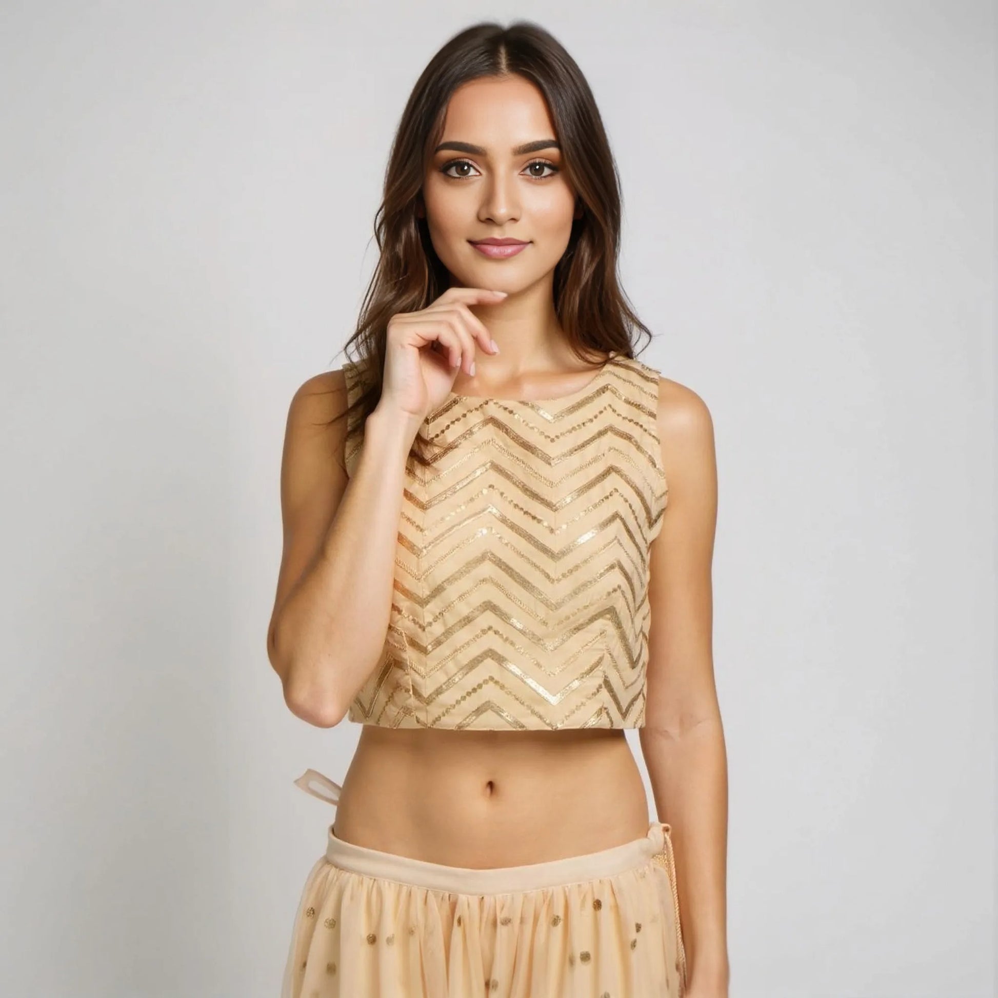 Embellished Crop Top