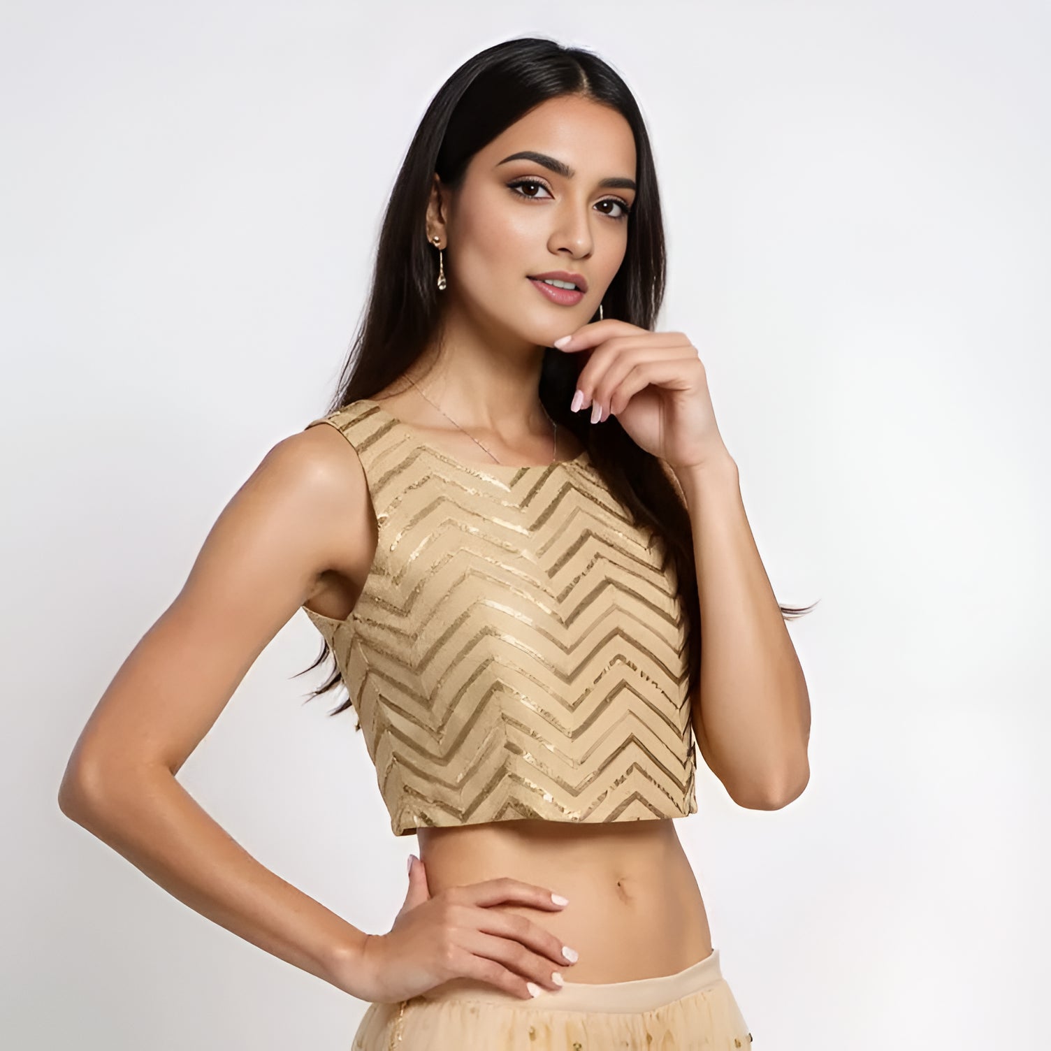 Embellished Crop Top