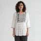 Rayon Printed Three-Fourth Sleeve Kurta