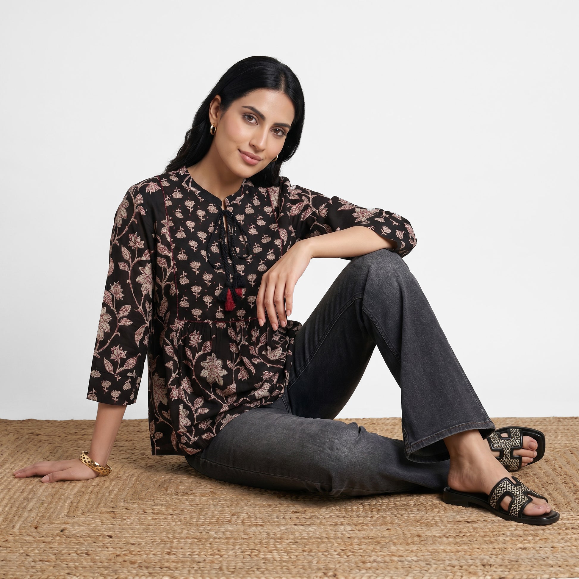 Cotton Printed Short Kurta