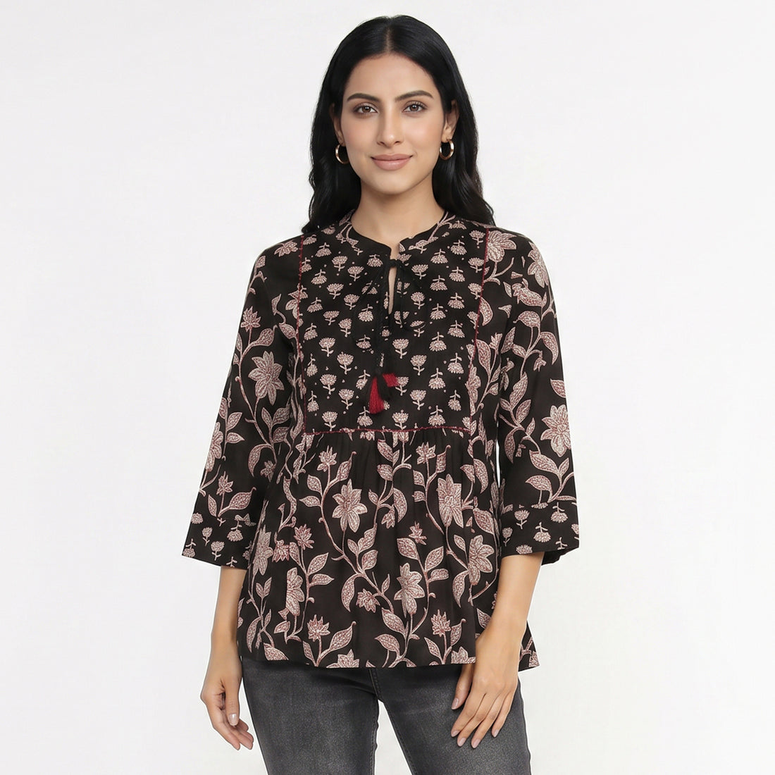 Cotton Printed Short Kurta