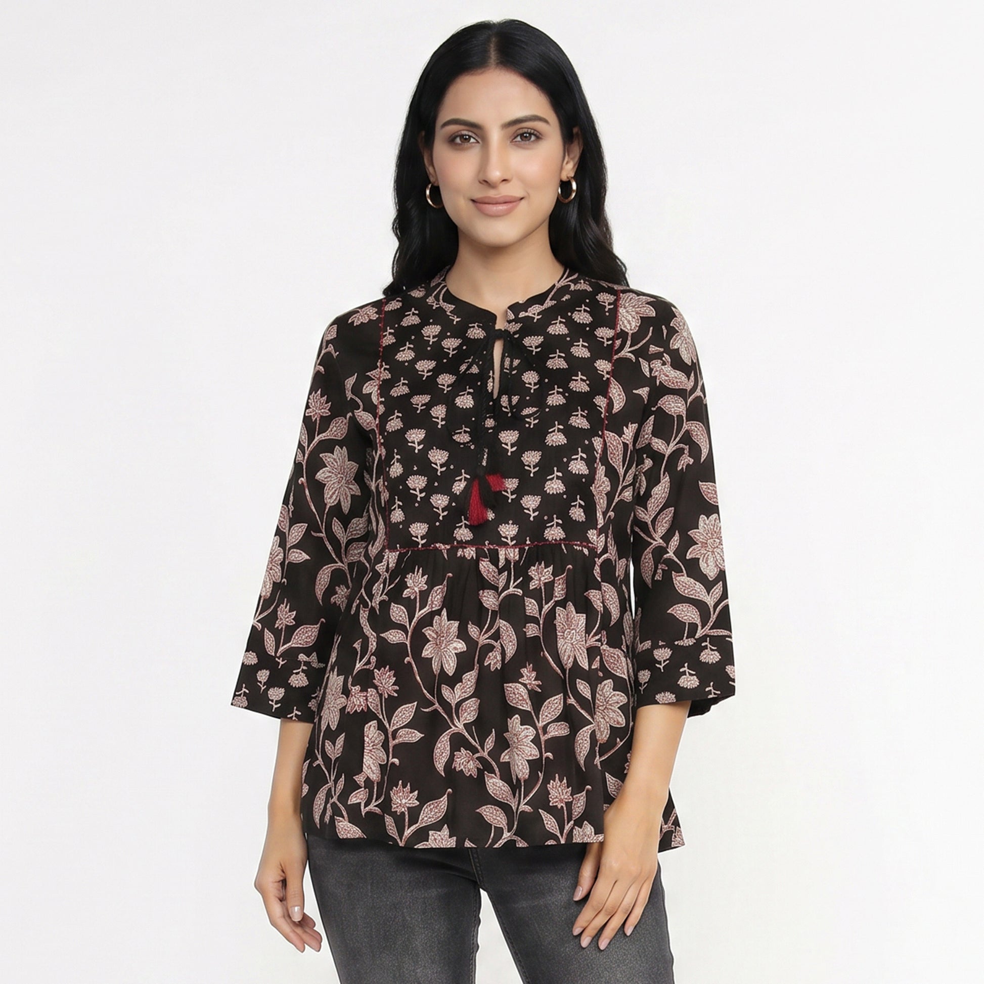 Cotton Printed Short Kurta