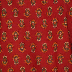 Cotton Printed V-Neck Flared Short Kurta