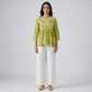 Printed V-Neck Short Kurta