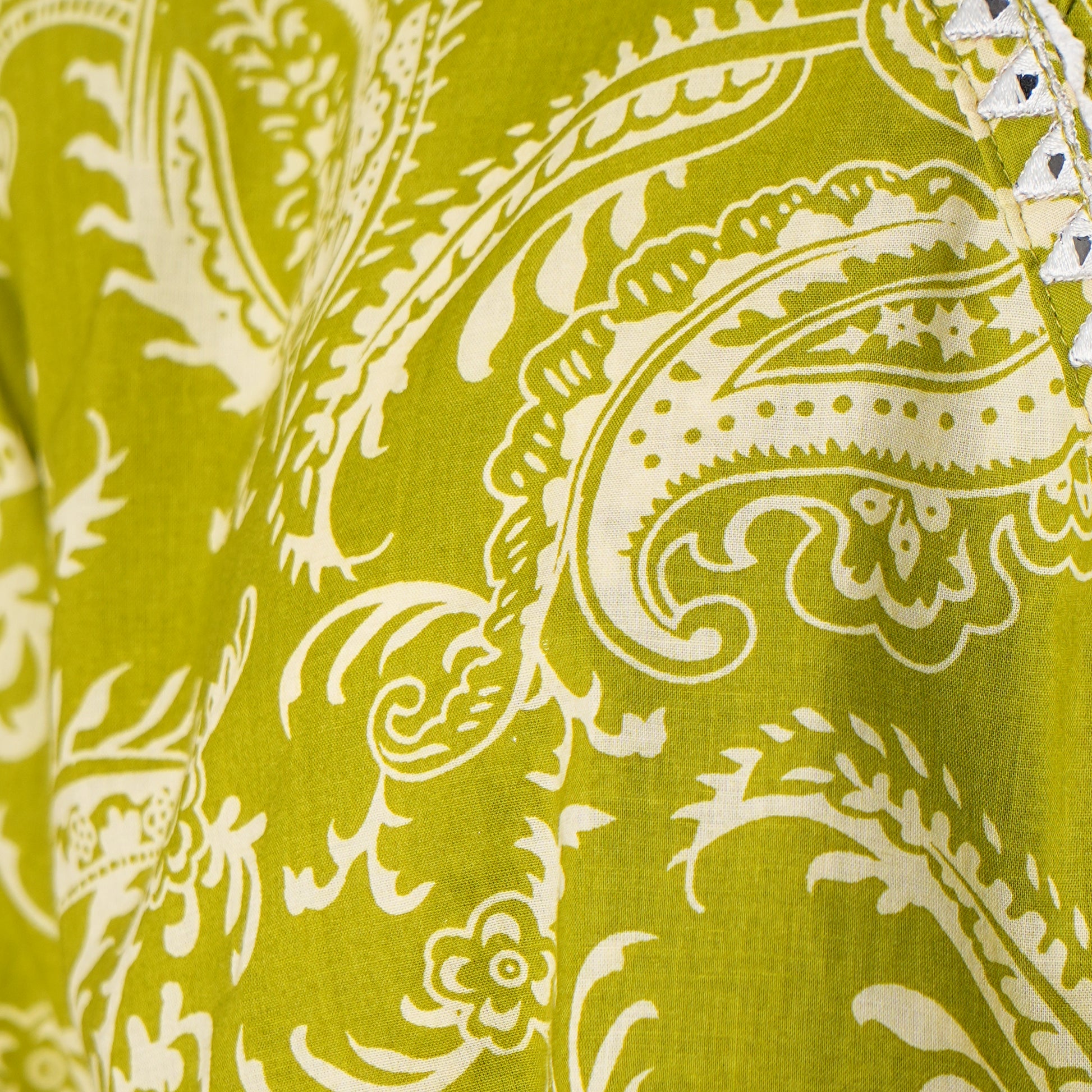 Printed V-Neck Short Kurta