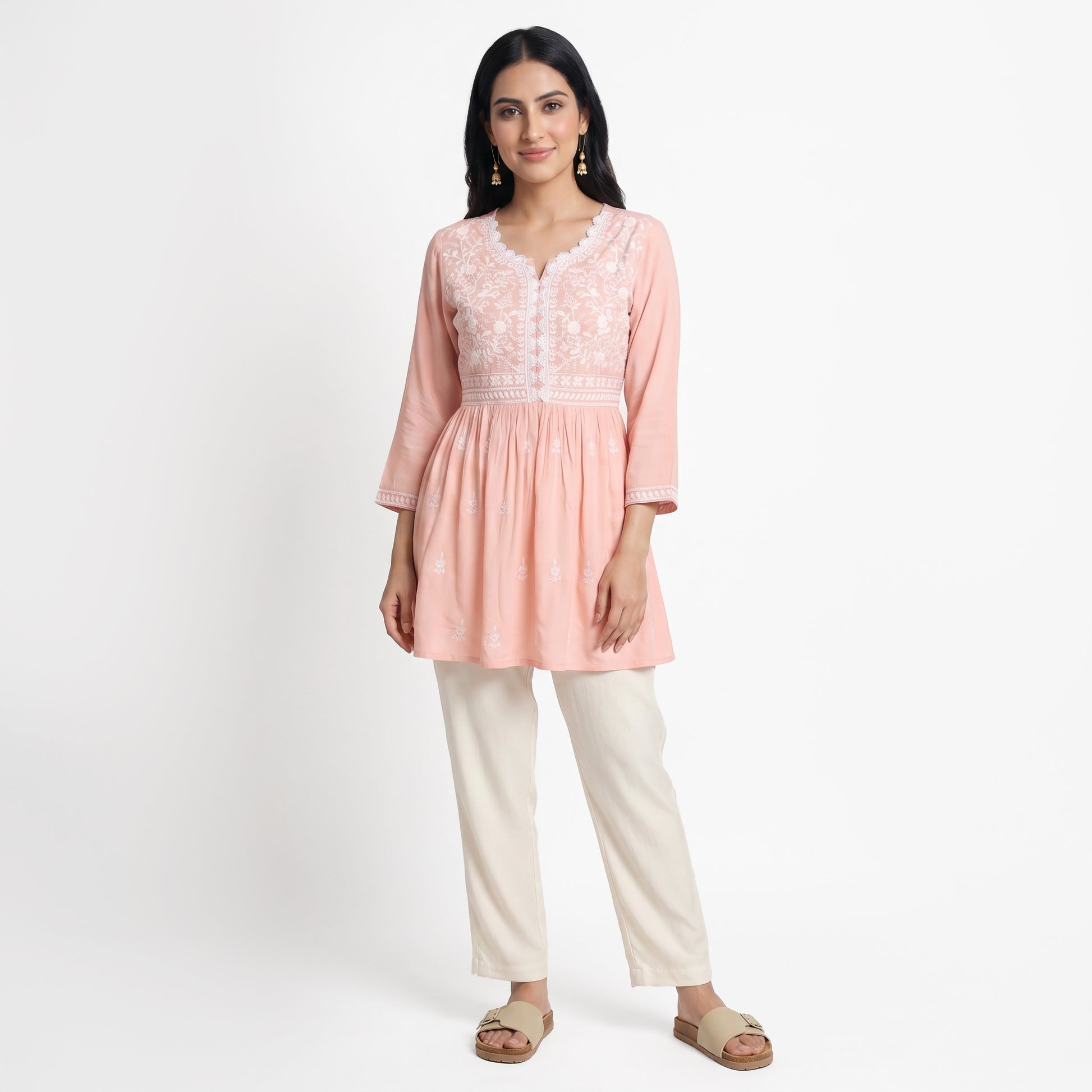 Embroidered Short Kurta