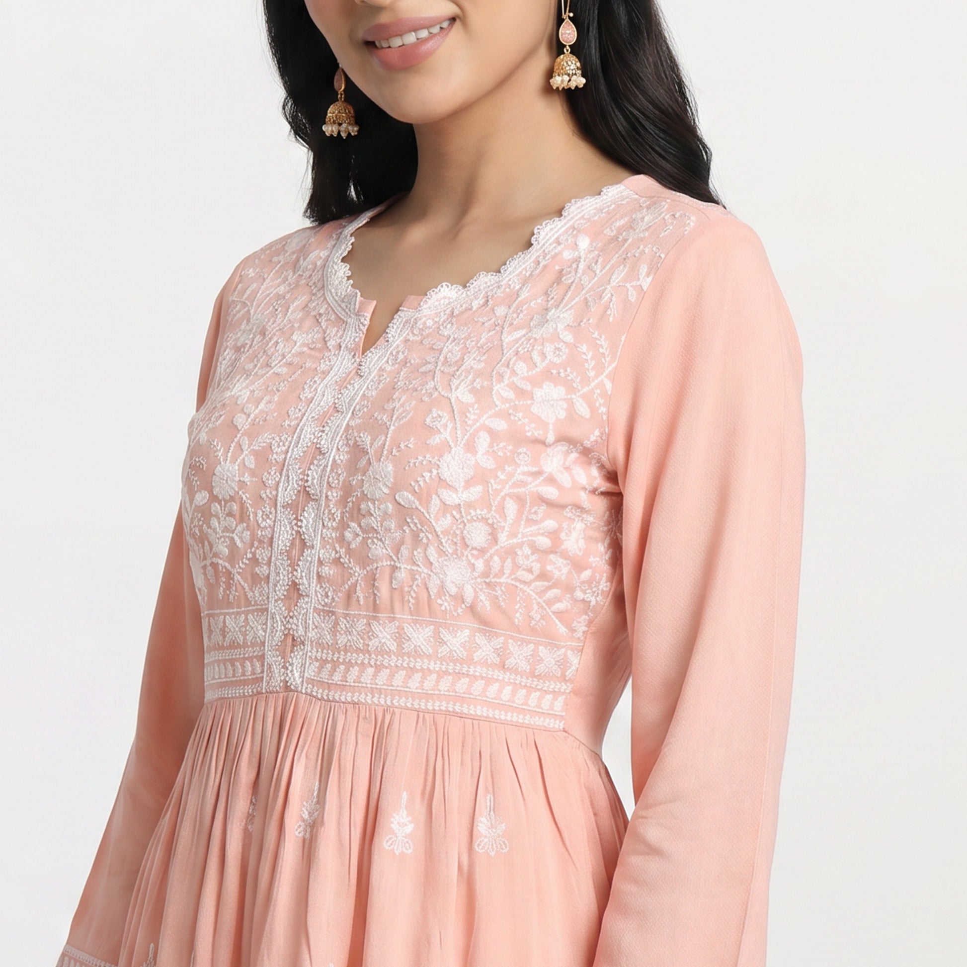 Embroidered Short Kurta