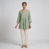 Embroidered Flared Short Kurta