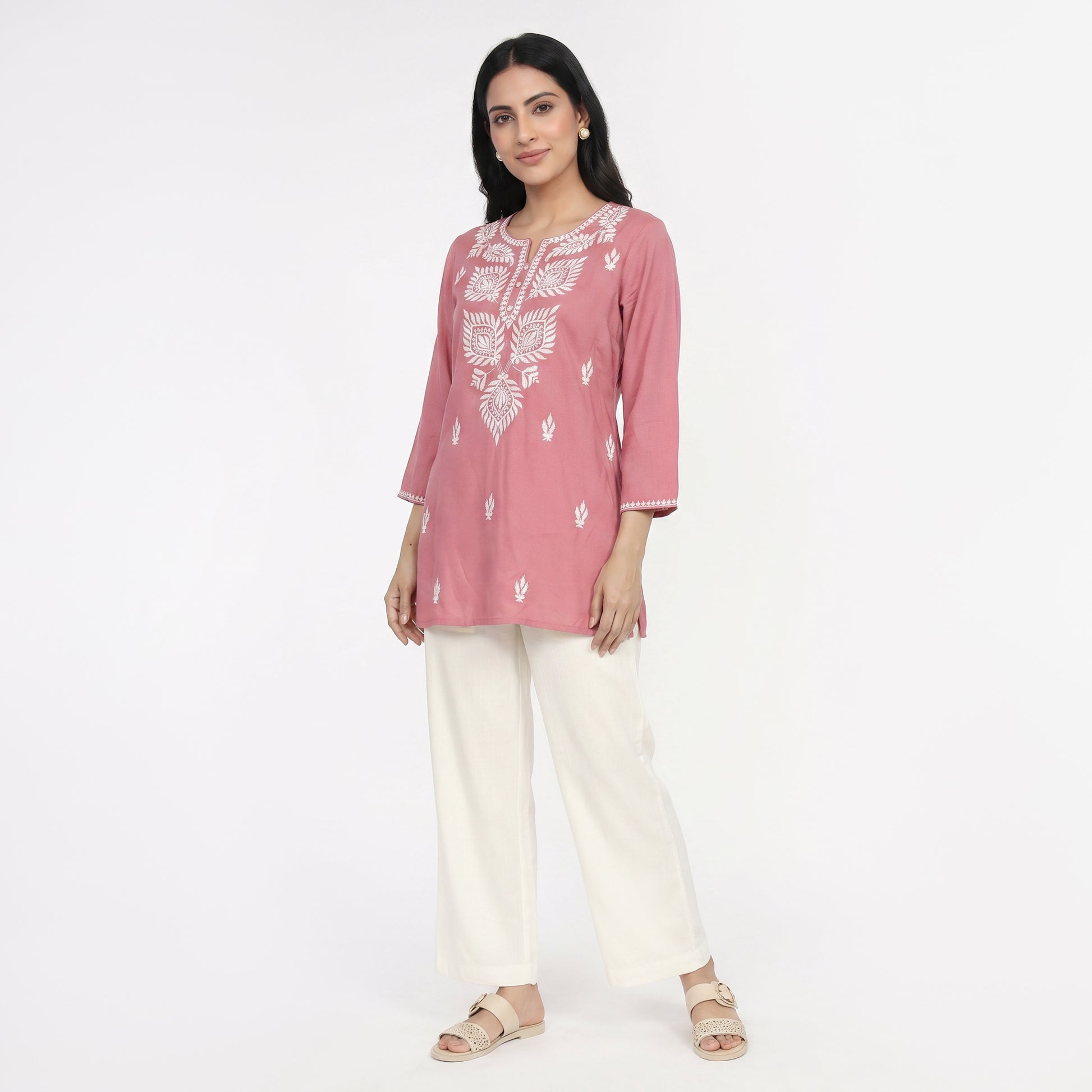 Embroidered Short Kurta