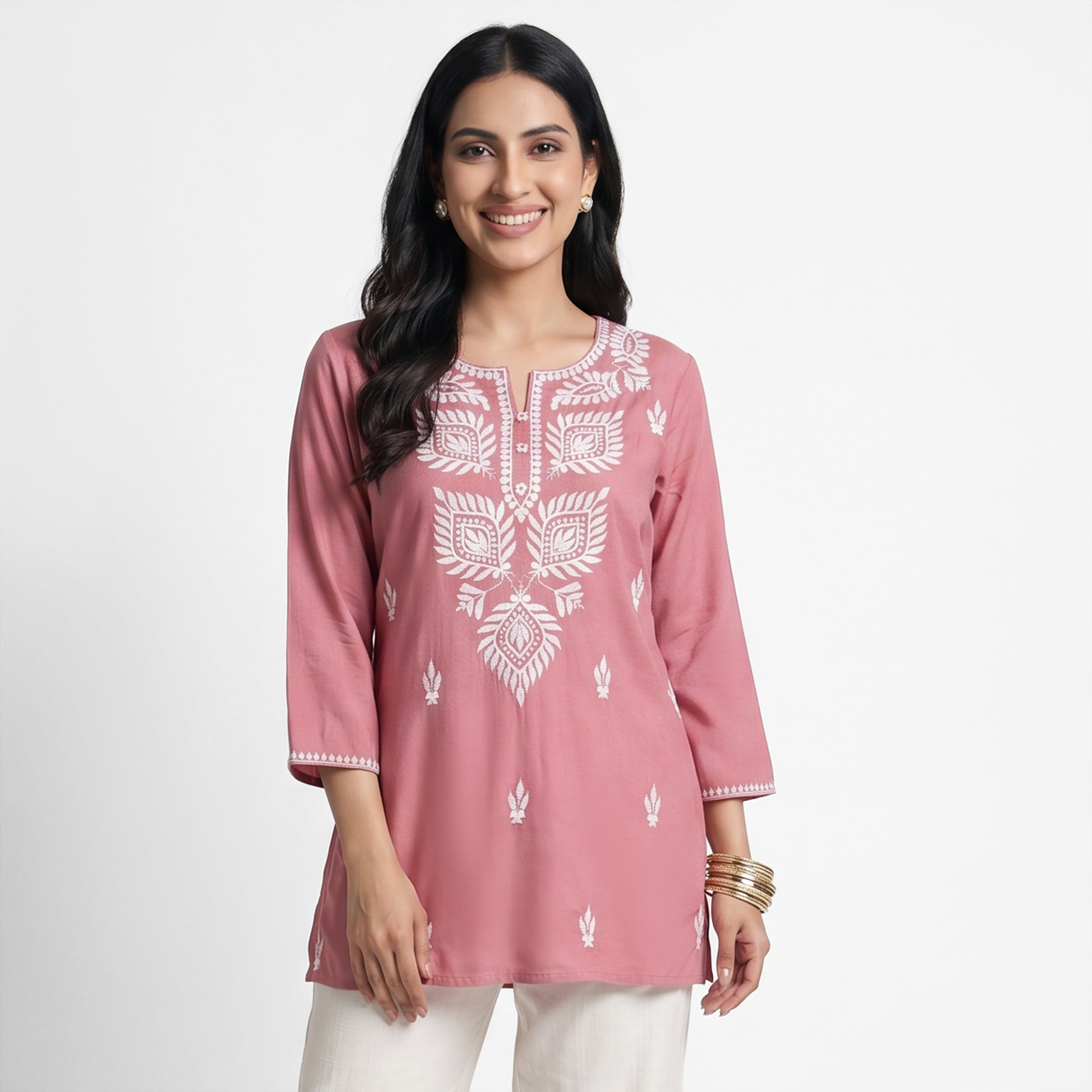 Embroidered Short Kurta