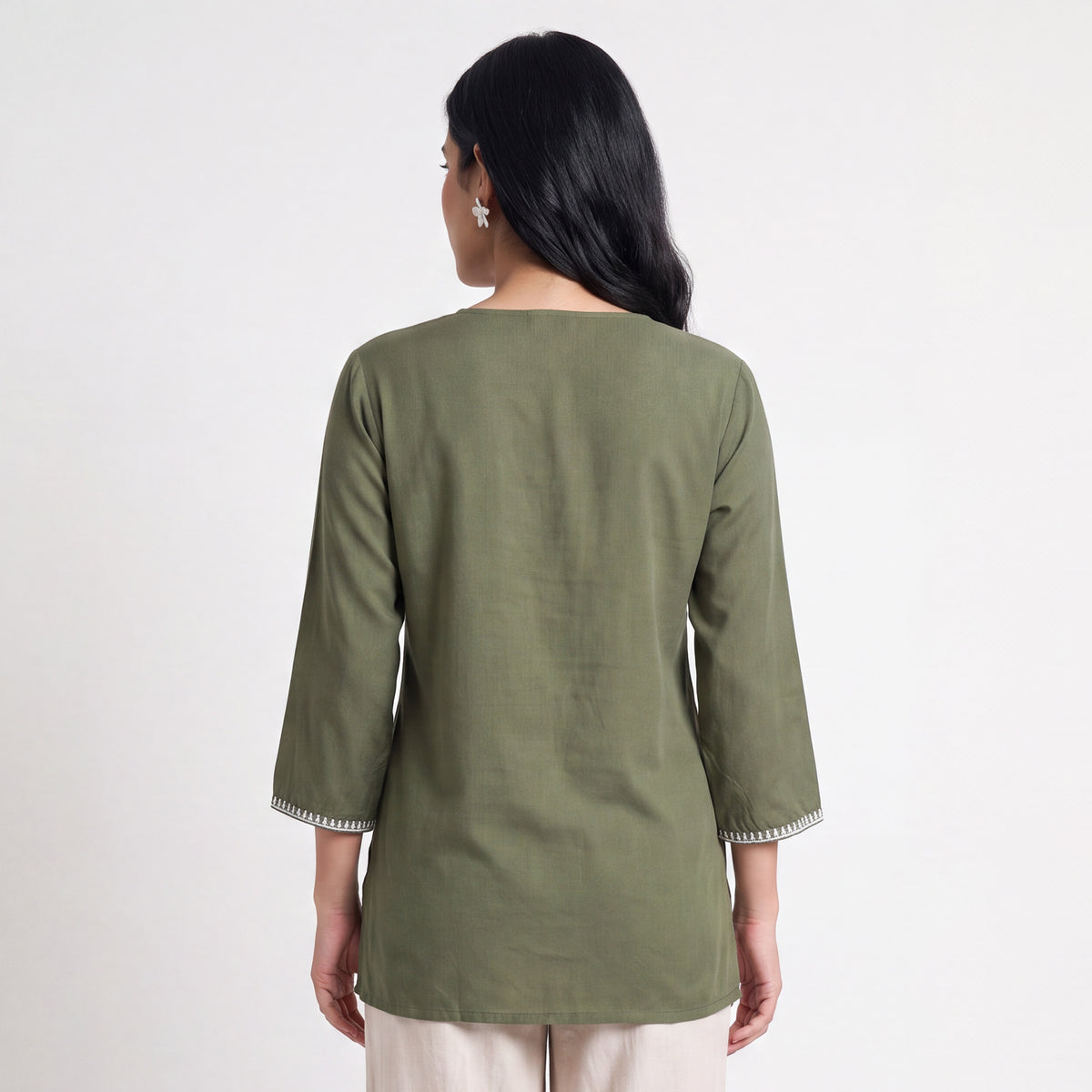 Embroidered Short Kurta
