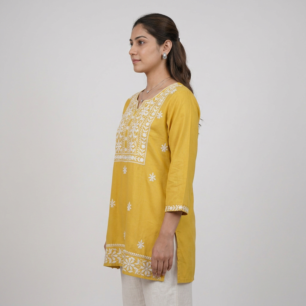 Embroidered Short Kurta