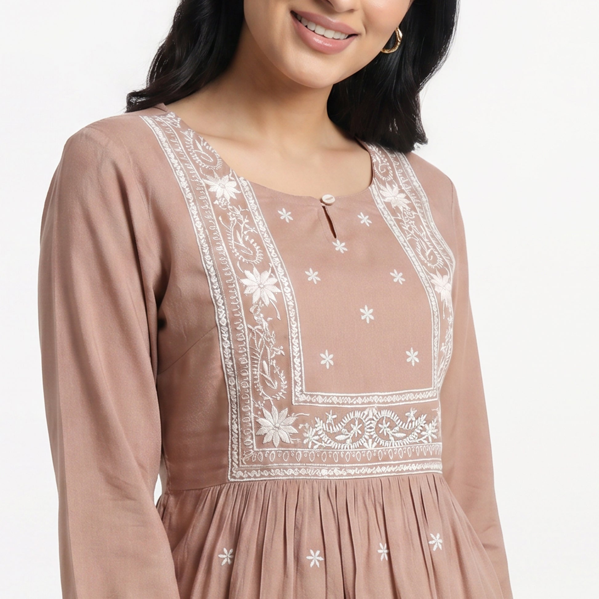Embroidered Short Kurta
