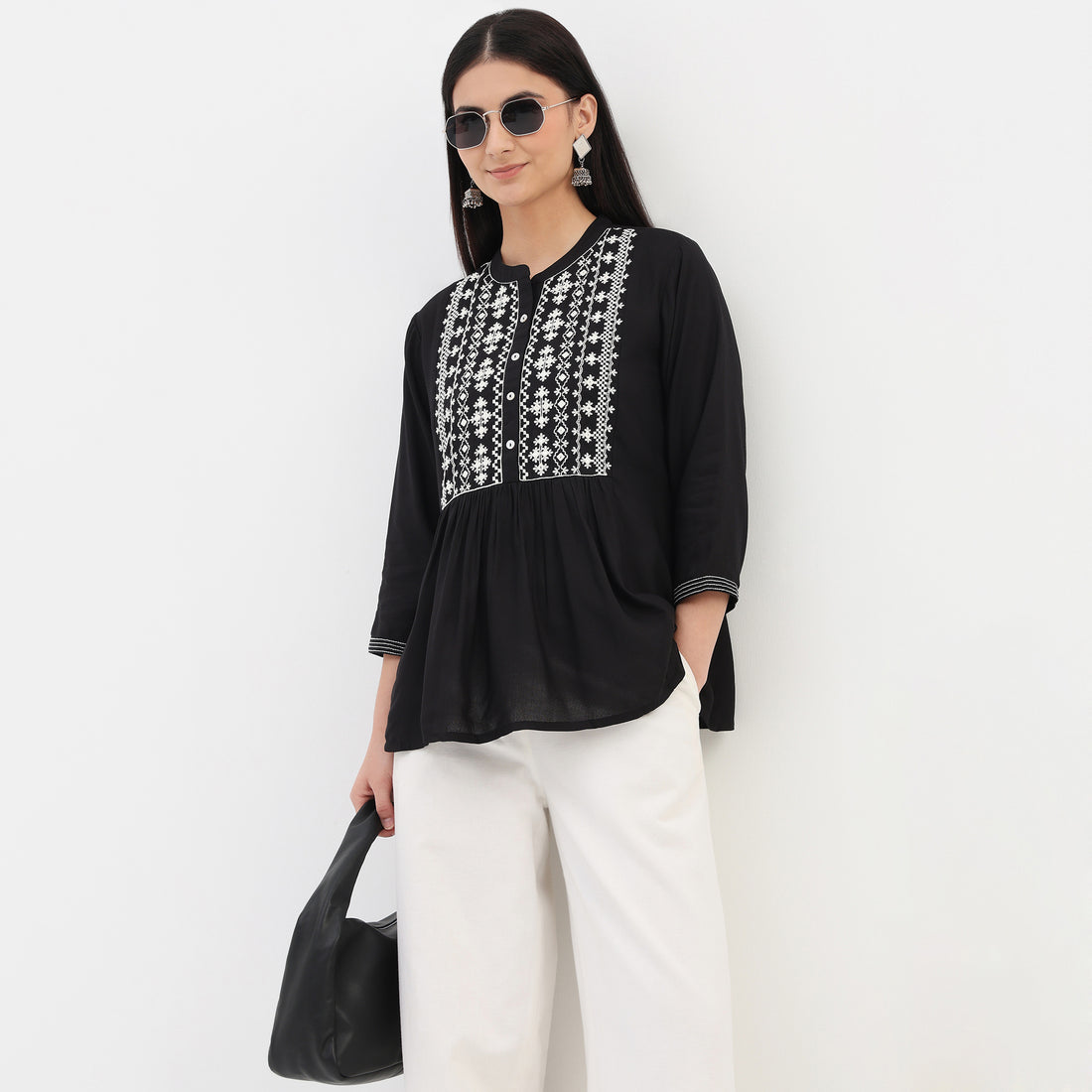 Embroidered Short Kurta