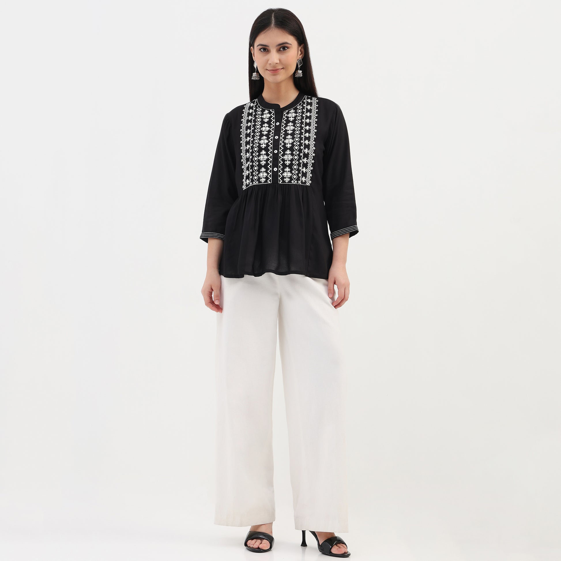 Embroidered Short Kurta