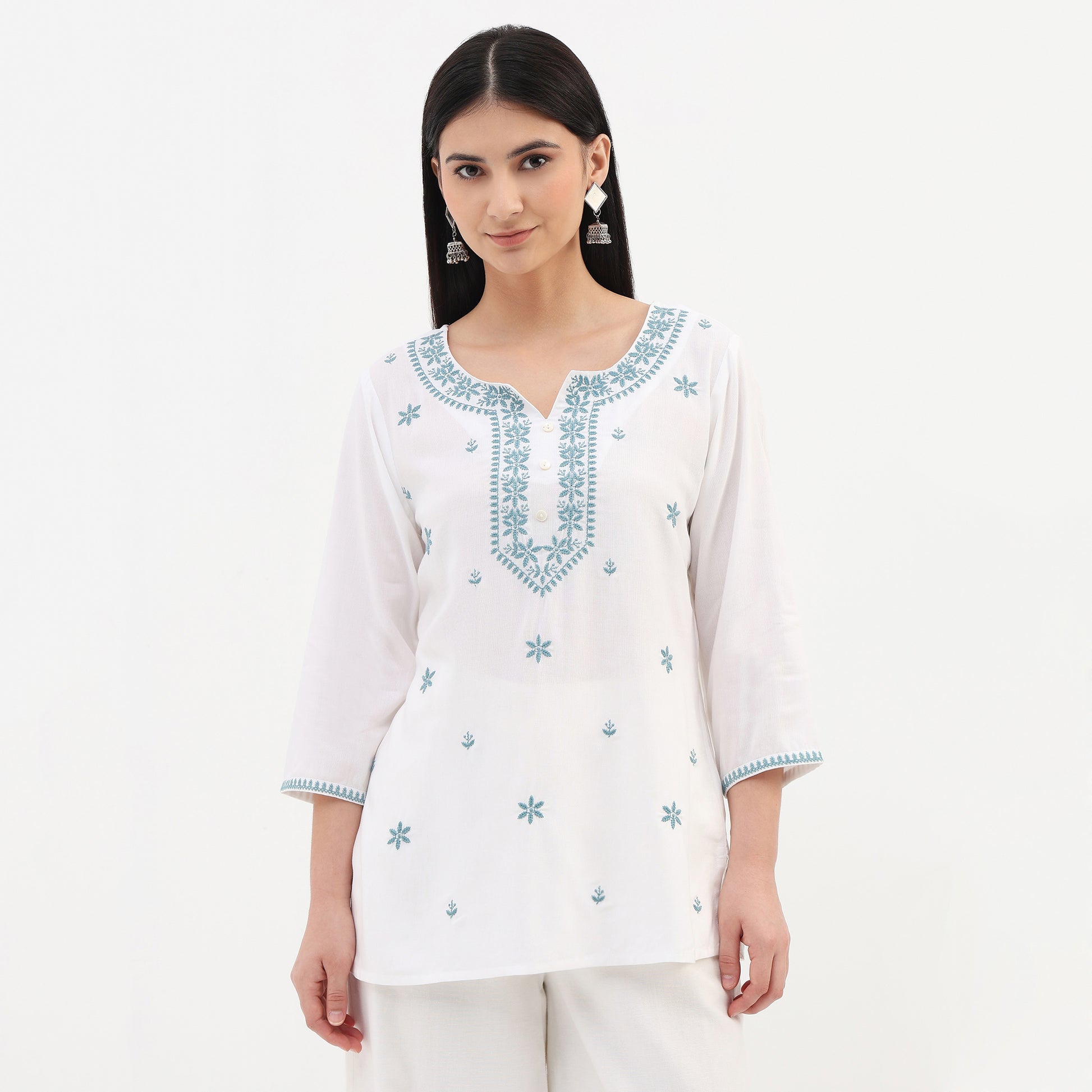 Embroidered Short Kurta