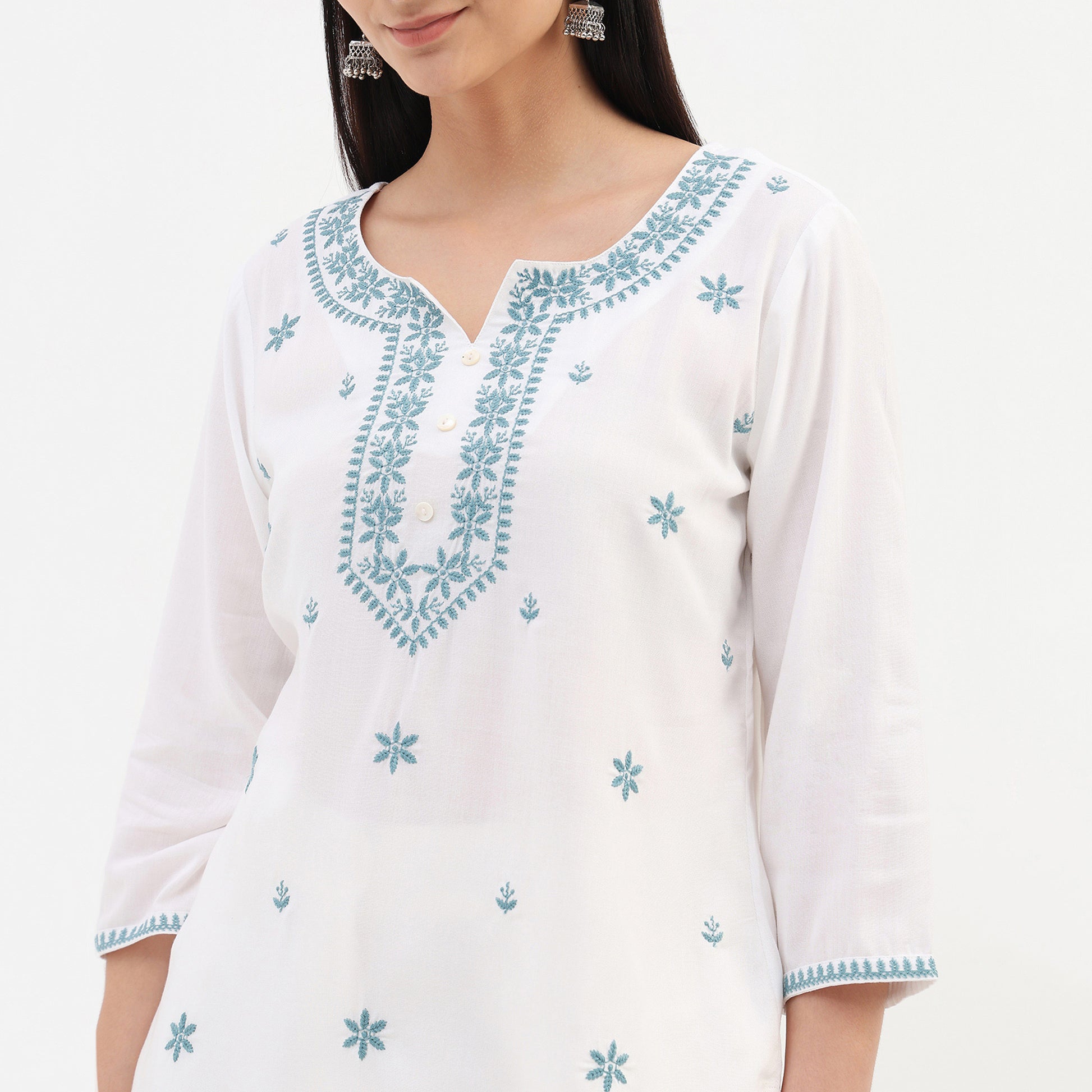 Embroidered Short Kurta