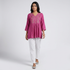 Embroidered Flared Short Kurta