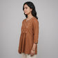 Embroidered Flared Short Kurta
