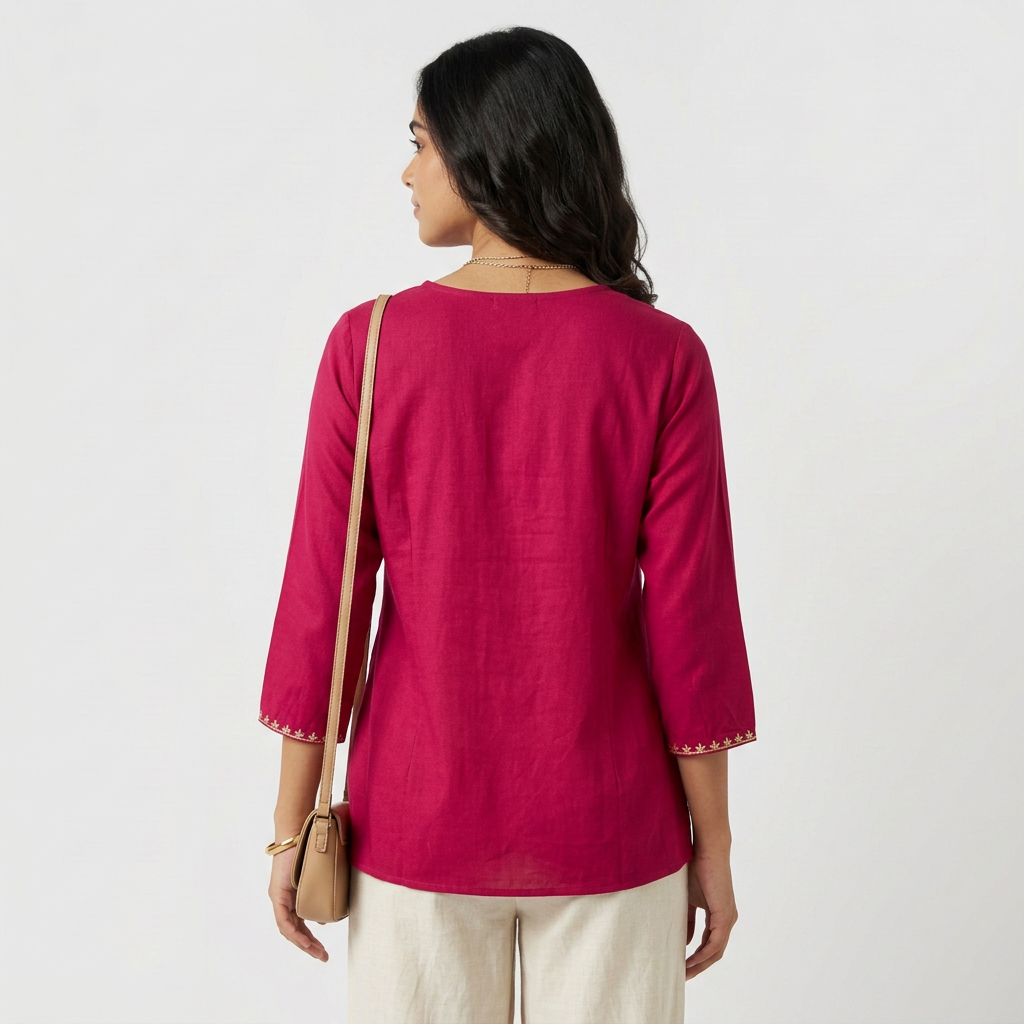 Solid Short Kurti