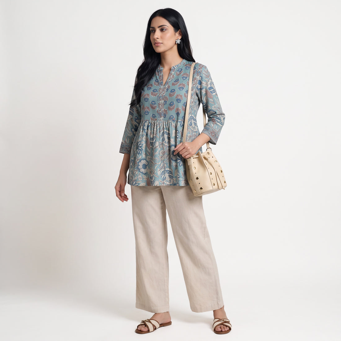 Cotton Printed Short Kurta