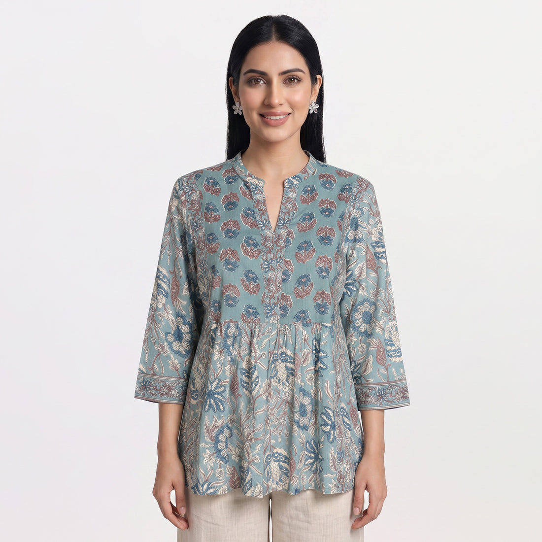 Cotton Printed Short Kurta