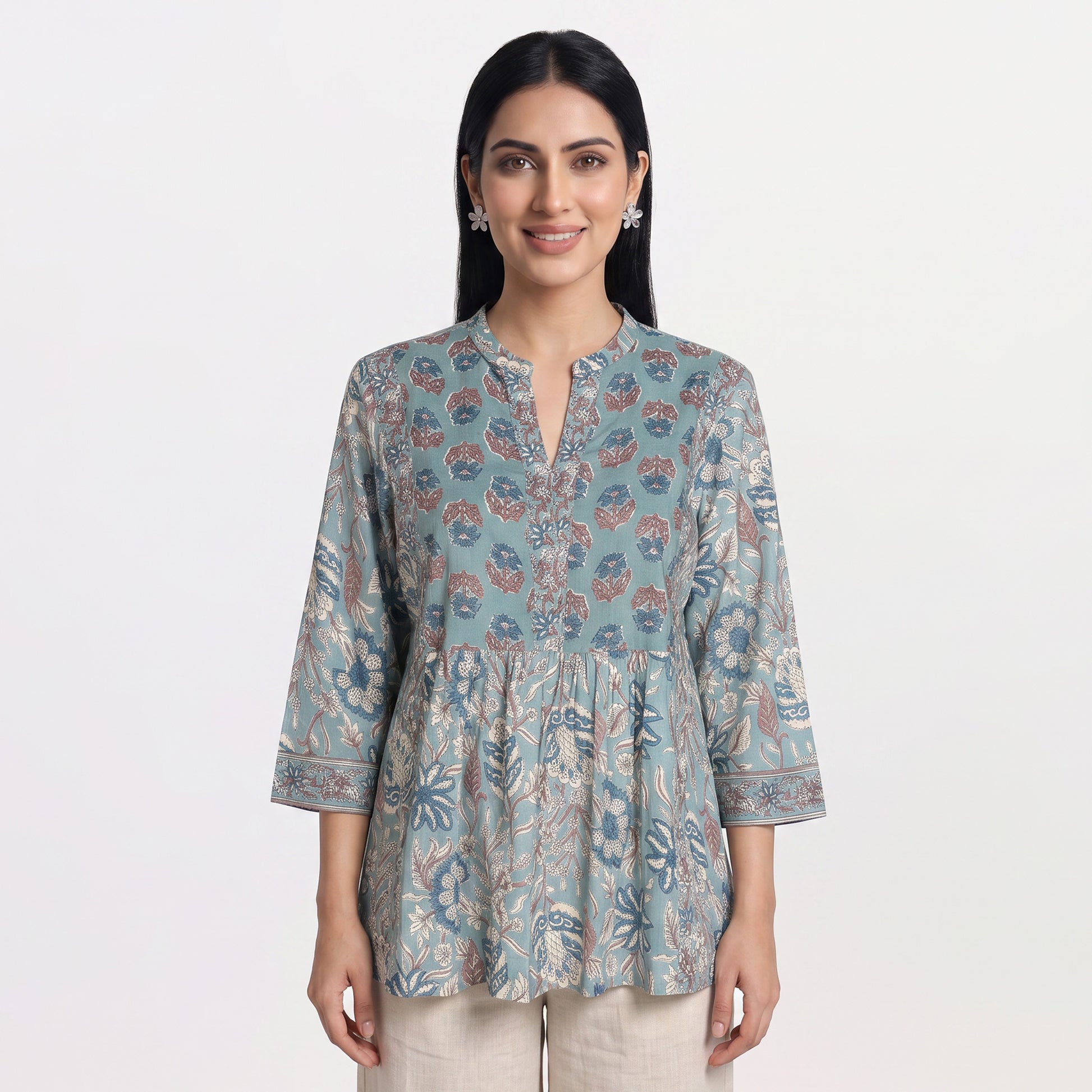 Cotton Printed Short Kurta