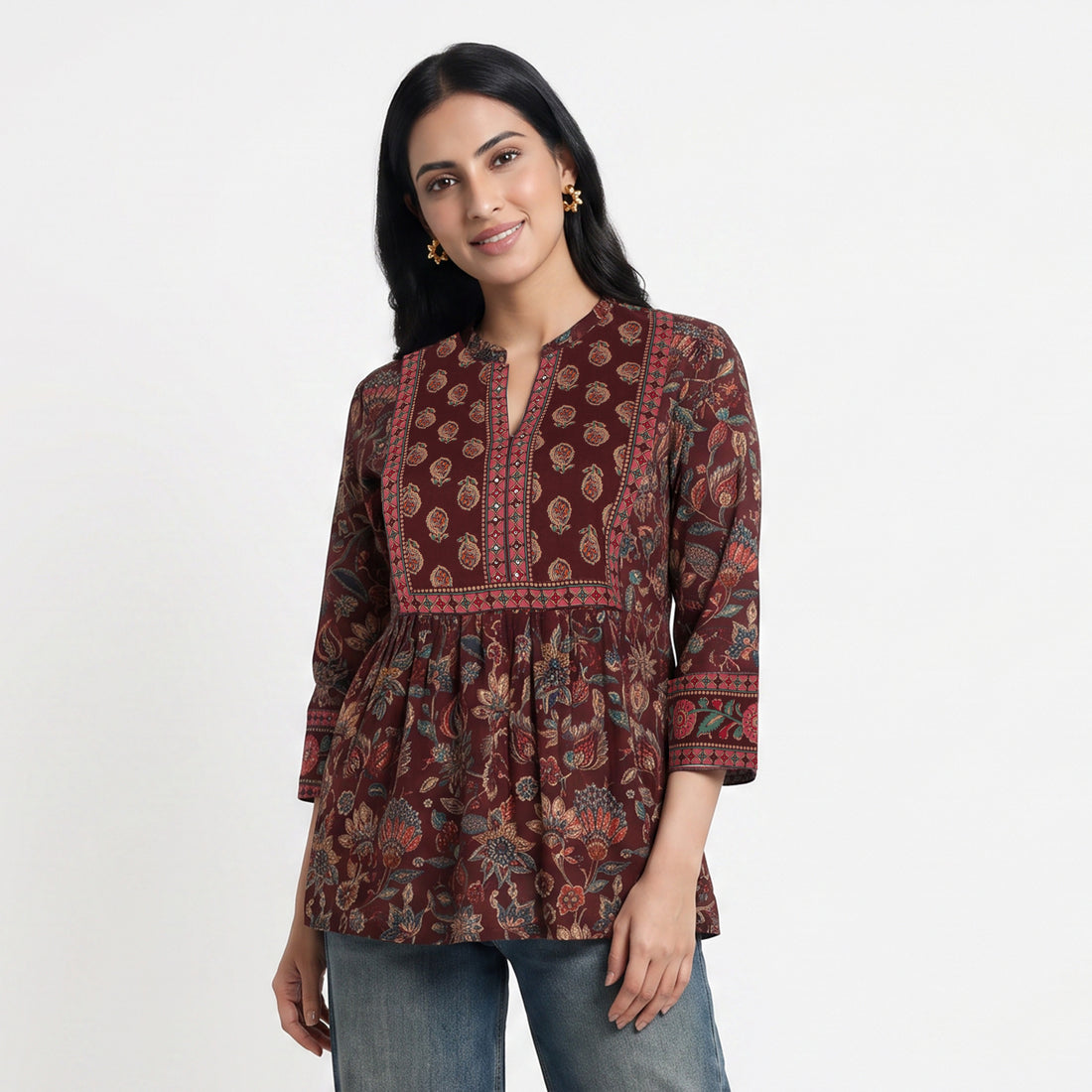 Cotton Printed Short Kurta