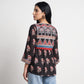 Printed V-Neck Short Kurta