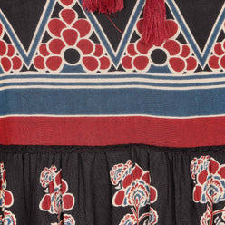 Printed V-Neck Short Kurta