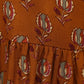 Printed V-Neck A-Line Tunic