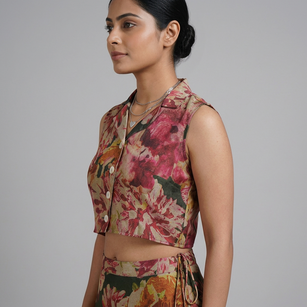 Printed Crop Top