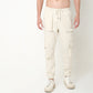 Regular Fit Solid Mid Rise Cargos