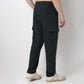 Ultra Light Weight Nylon Blend Relaxed Fit Cargo Pants With Utility Pockets