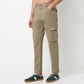 Ankle Length Cargo Cotton Heavy Duty Pants with Fashion Utility Pockets and Heavy Wash - Regular Fit