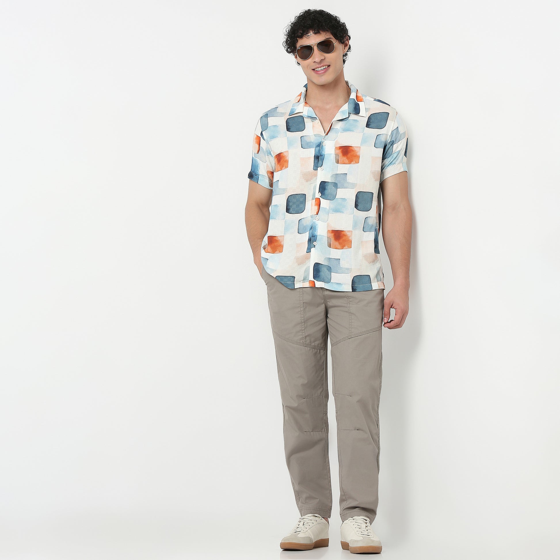 Regular Fit Cotton Heavy Duty Messenger Pants with Utility Pockets 