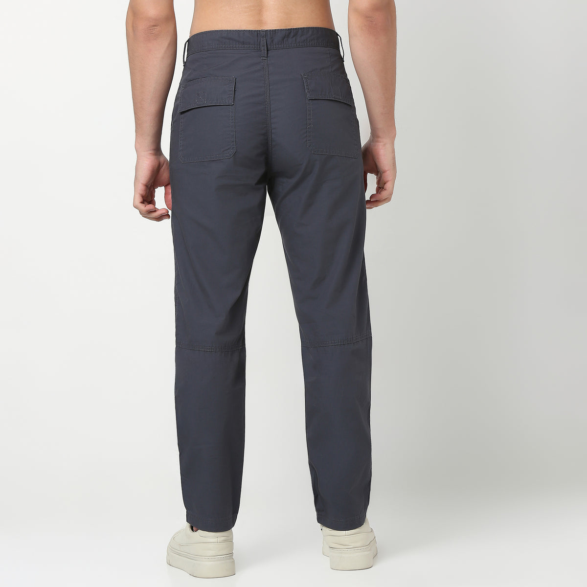Regular Fit Cotton Heavy Duty Messenger Pants with Utility Pockets 