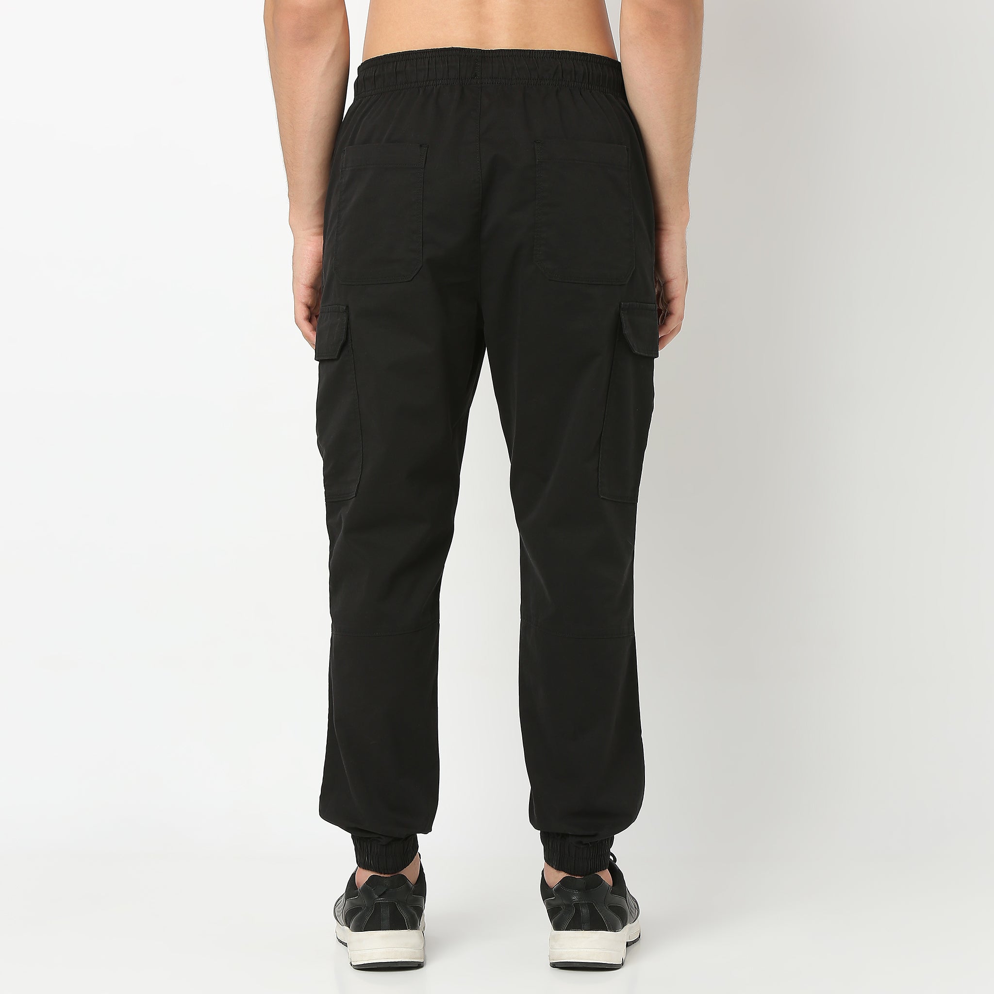 Regular Fit Cotton Heavy Duty Cargo Pants With Utility
