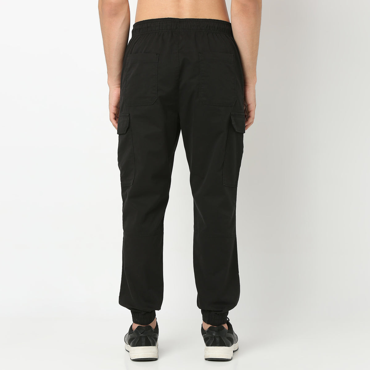 Solid Ankle Length Cotton Heavy Duty Pants Cargos