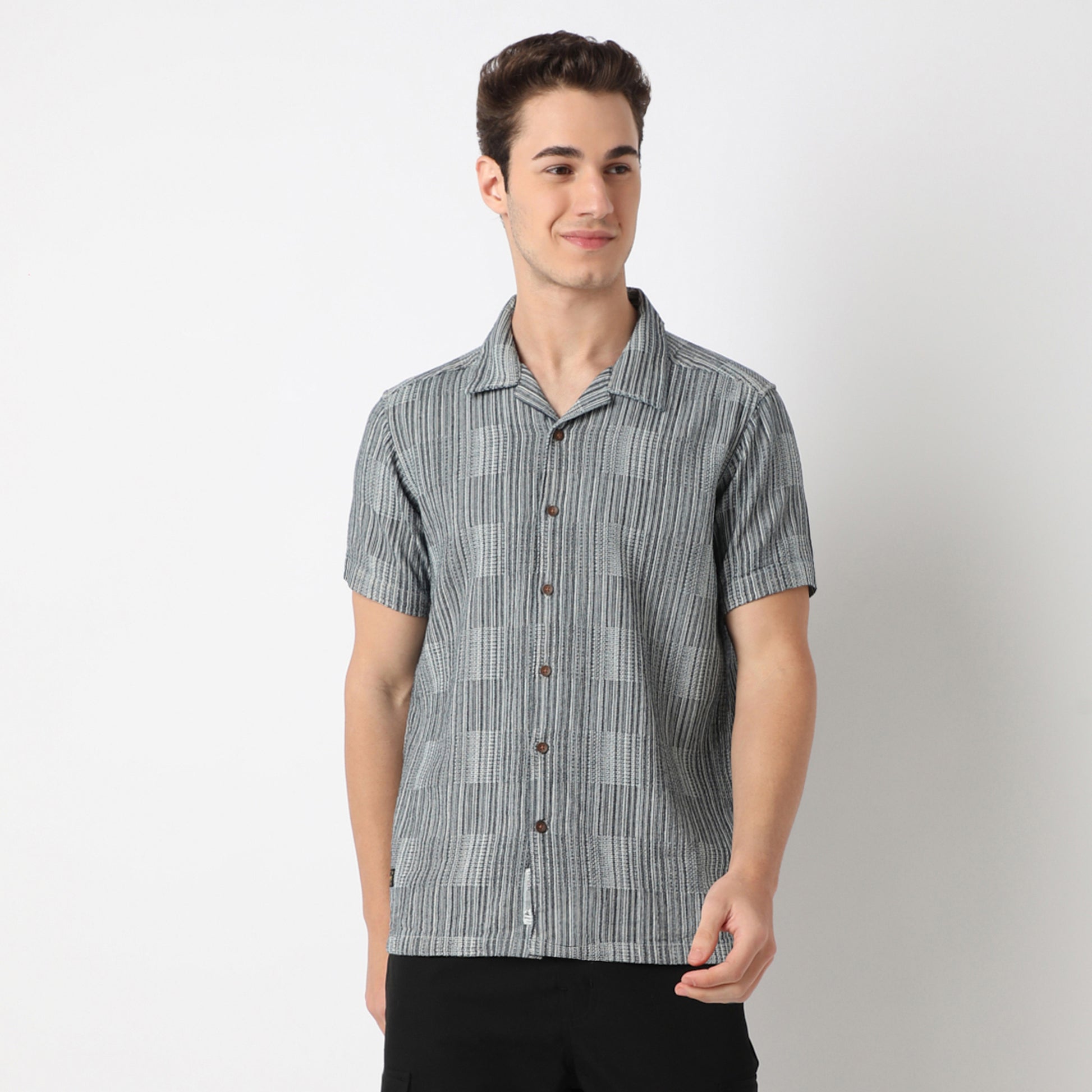Structured Camp Collar Modern Explorer Half Sleeve Cruiser Shirt