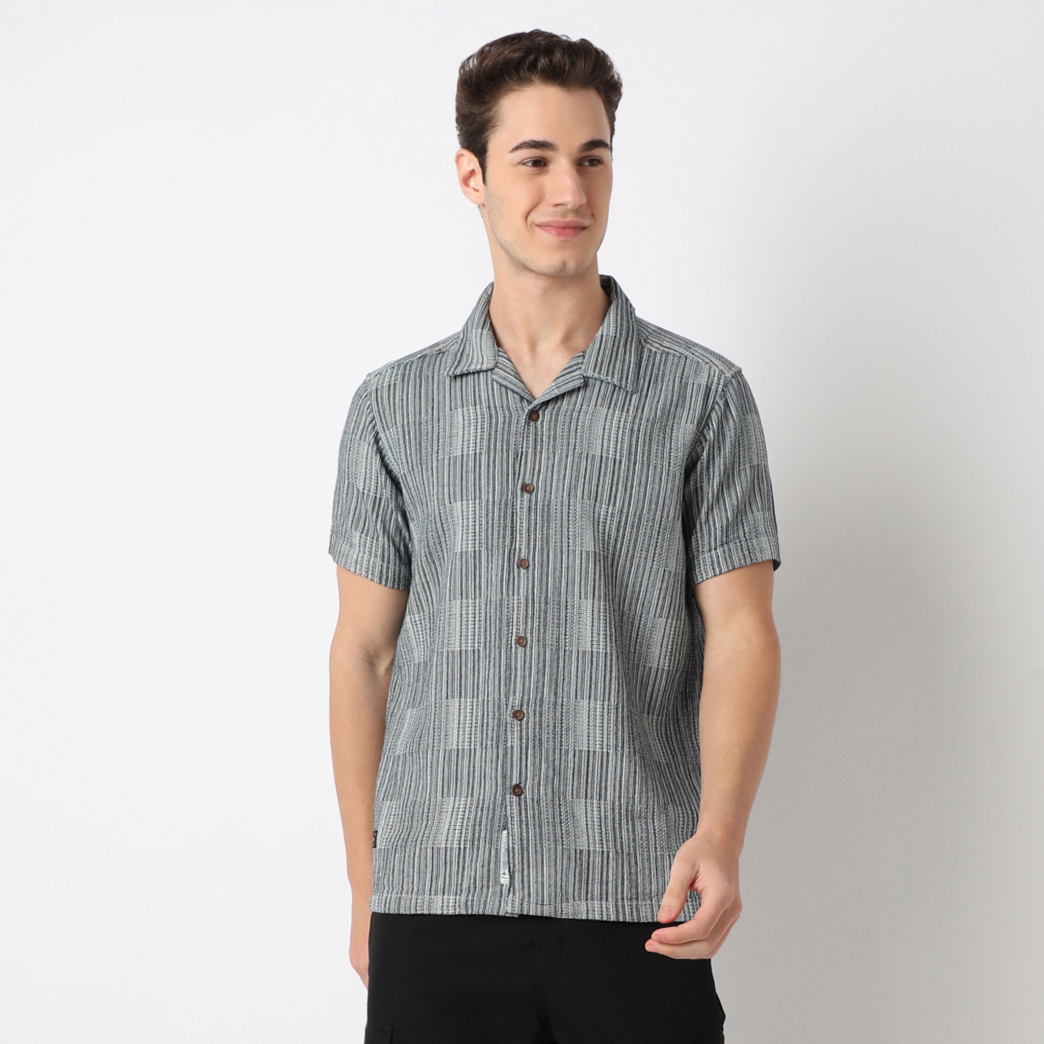 Structured Camp Collar Modern Explorer Half Sleeve Cruiser Shirt