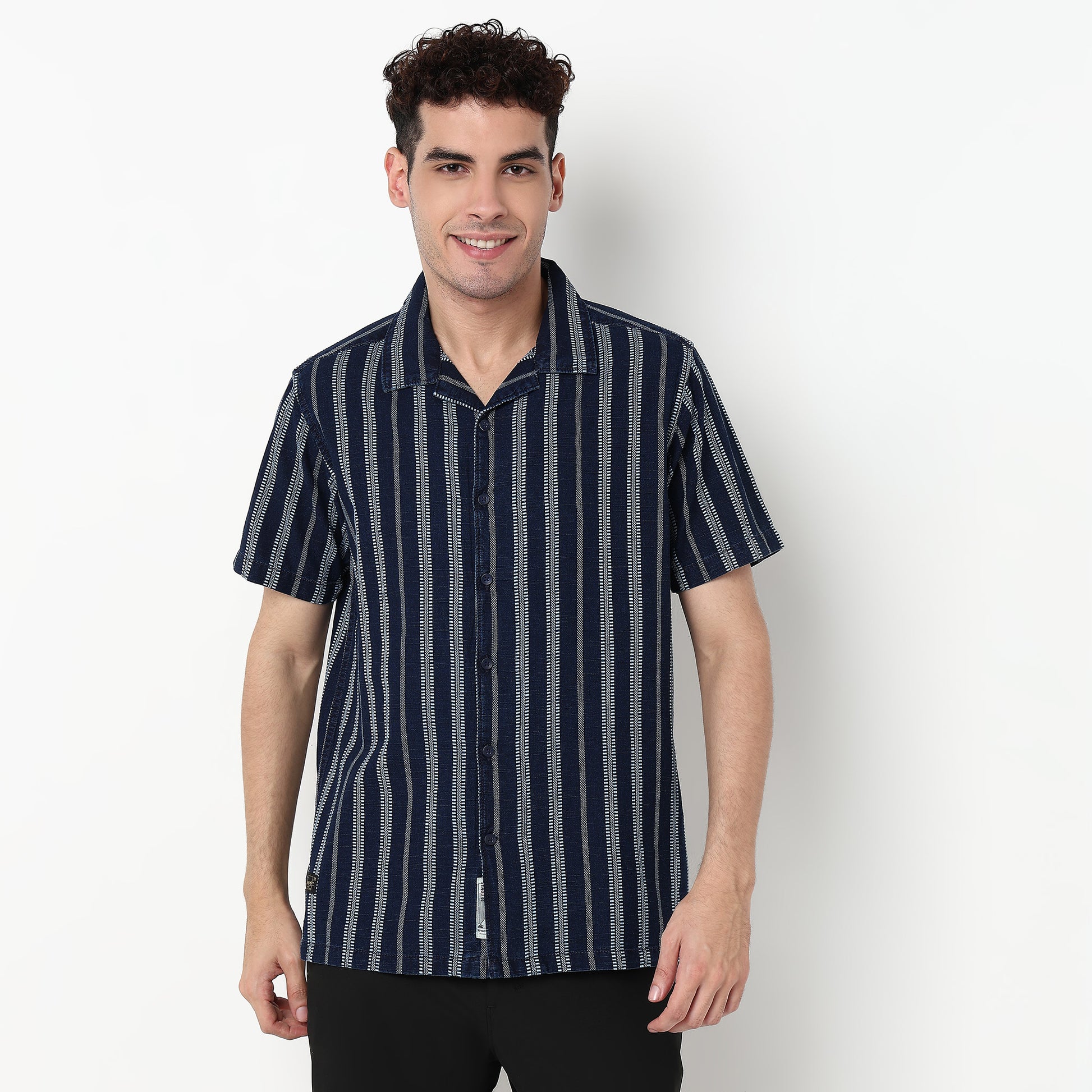 Striped Cotton Fabric Shirt