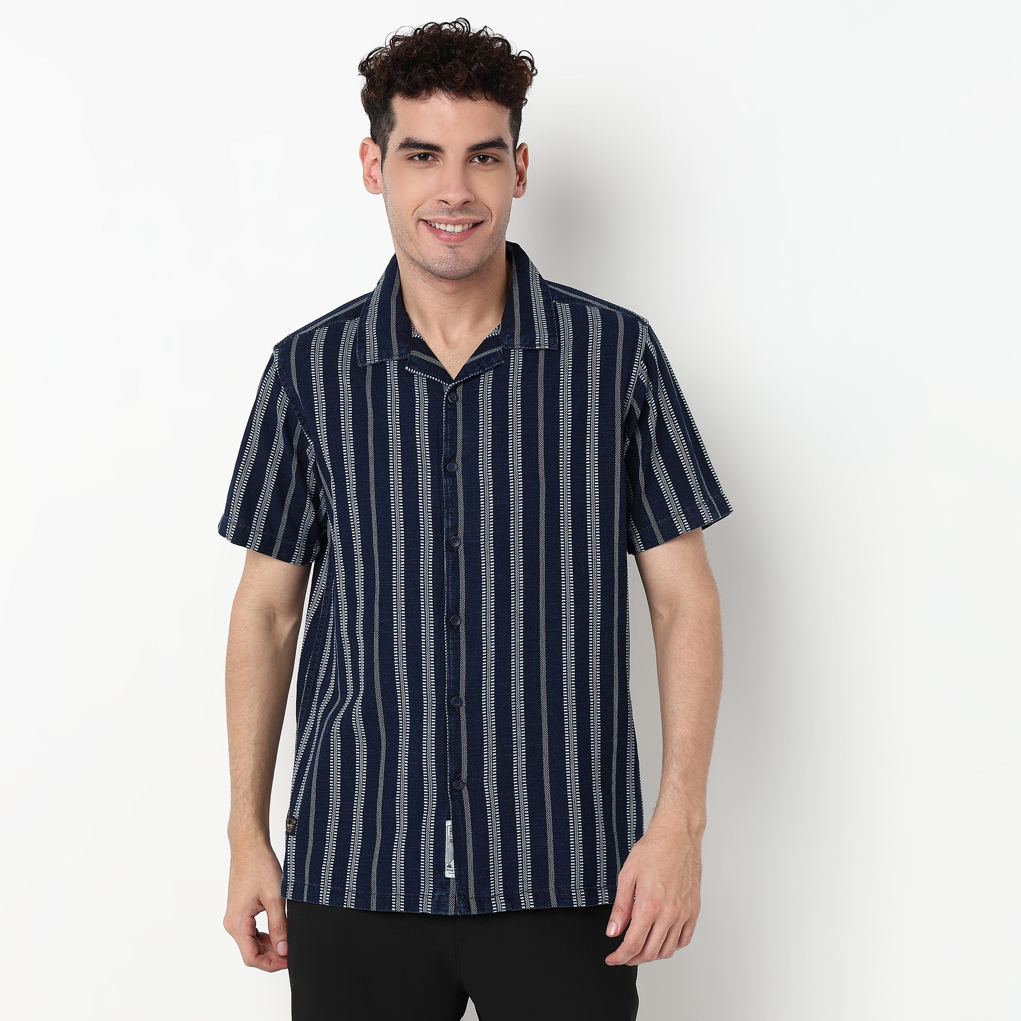Striped Cotton Fabric Shirt