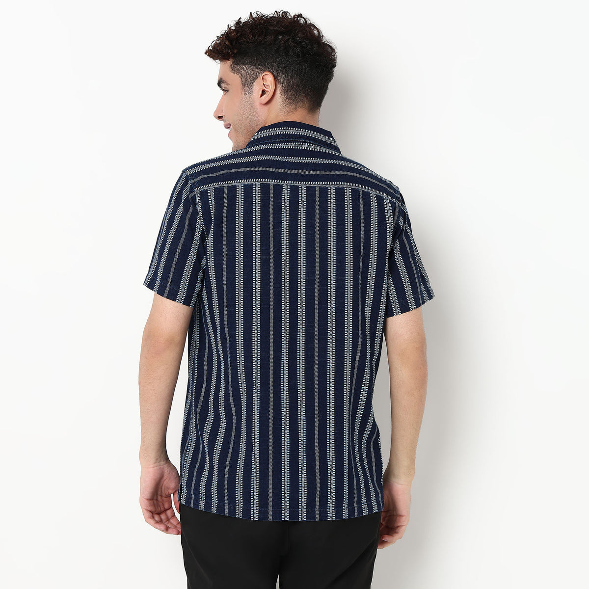 Striped Cotton Fabric Shirt