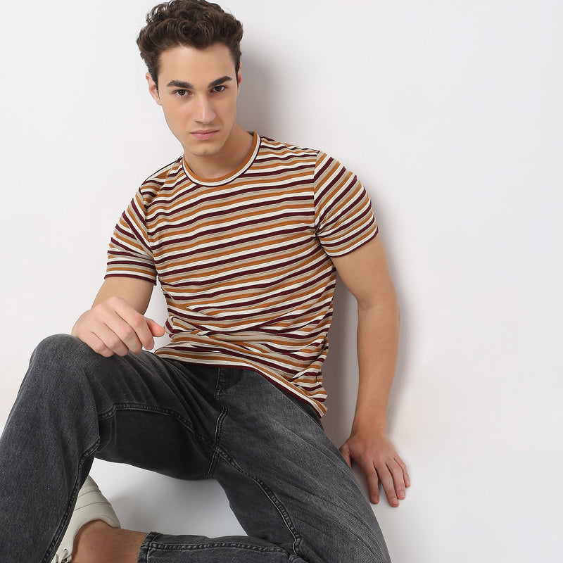 Regular Fit Striped T-Shirt